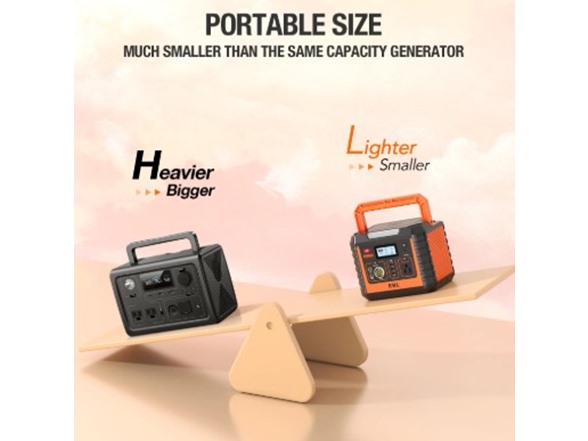 EBL MP330 300W Portable Power Station Orange