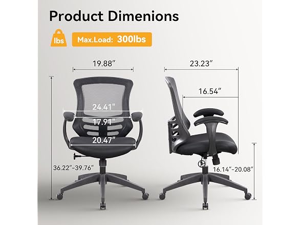 Office Chair Ergonomic Desk Chair 300lbs