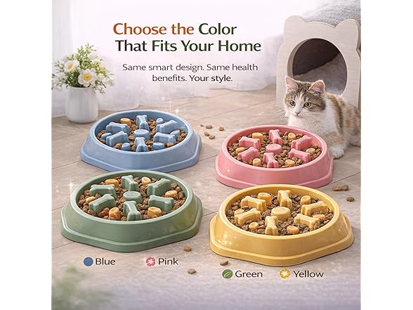 SNIFIT Slow Feeder Bowl for Small & Medium Cats & Dogs