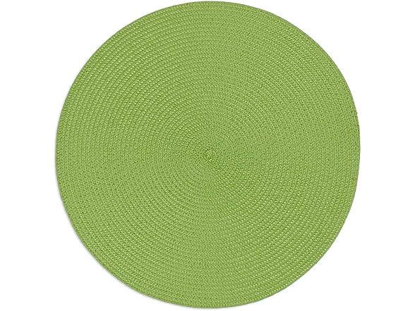 DII Classic Woven Placemat 6Pc Set, Lime