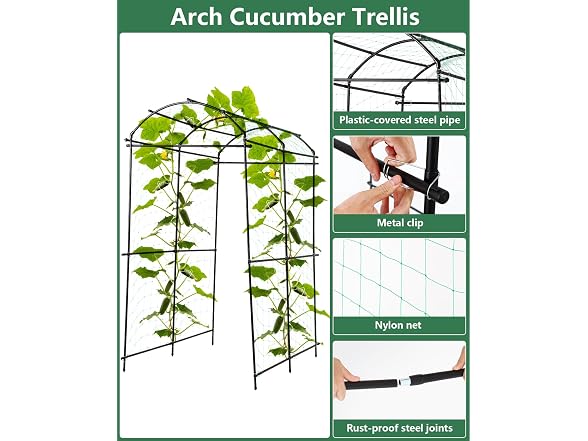 Garden Arch Trellis Outdoor Arched Trellis