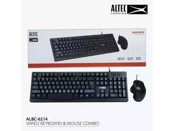 Altec Lansing Wired Keyboard + Mouse Combo