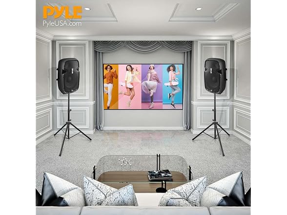 Pyle 2-Pk Adjustable Tripod Speaker Stands