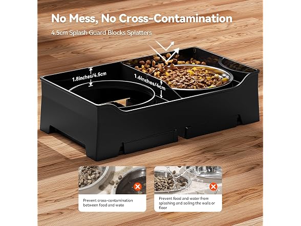 CZPET Elevated Dog Bowls Stainless