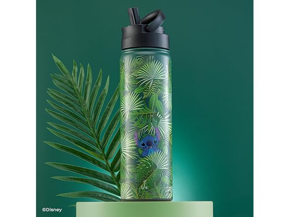 JoyJolt Disney Stitch-a-Boo Stainless Steel Water Bottle 