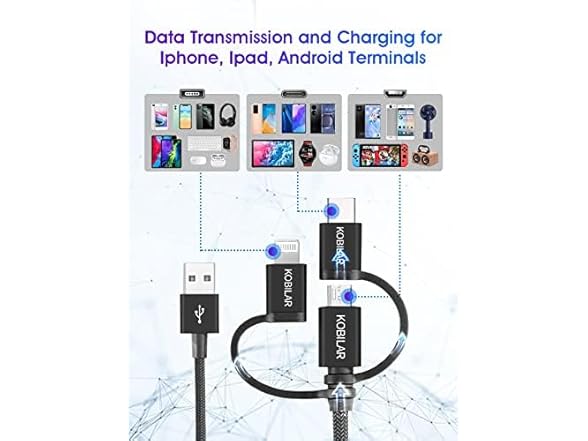 Kobilar Apple MFi Certified 3 in 1