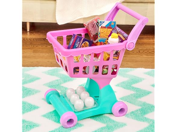 Battat – Play Circle – Shopping Cart & Grocery Set for Kids