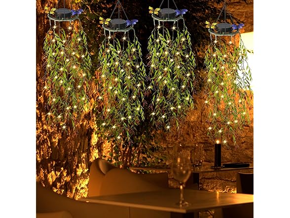 KagoLing Fake Plants with Fairy Lights