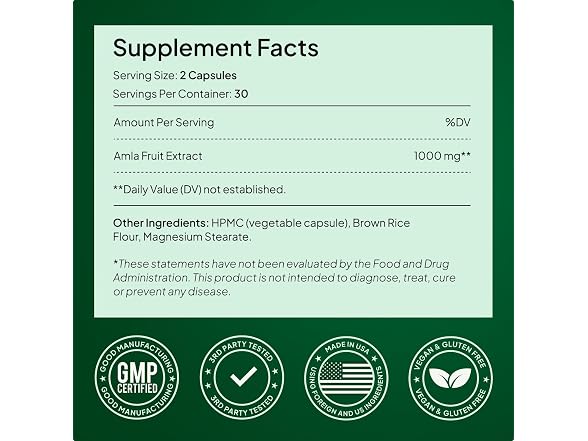 Alevia Amla Capsules 1000mg