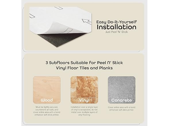 ACHIM Nexus Peel & Stick Vinyl Floor Tiles, 6