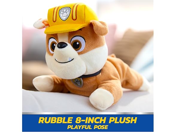 Paw Patrol GUND Rubble Plush Weighted 8”