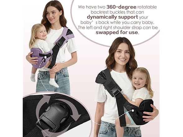 MISSWISDOM Toddler Sling Carrier Baby Hip Carrier