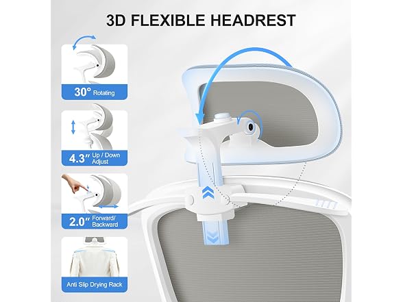 ALLGOD W0893 AG2504H Ergonomic Office Chair3 (Open Box)