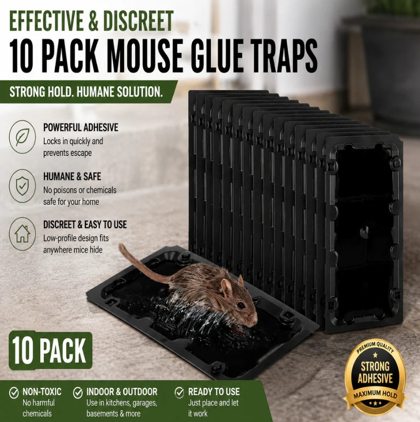 Hakol 10PK Large Glue Traps  Rats, Mice, Snakes & Crawling Insects - Gallery 9