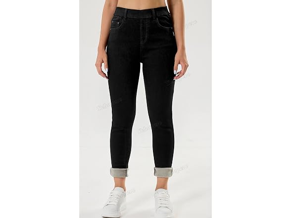 Yehopere Women (L) Winter Jeans High Waist Jeans
