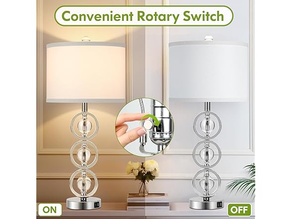 VerRon Set of 2 Modern Table Lamps - Your Choice