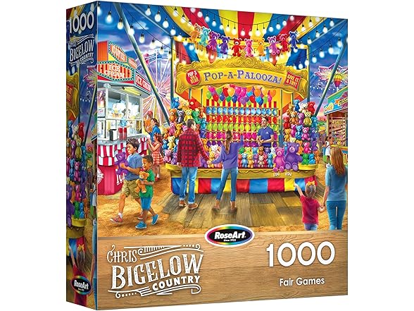 RoseArt - Bigelow Country - Fair Games 1000 Pc Puzzle