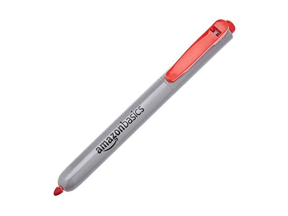 Amazon Basics Amazon Basics Retractable Permanent Markers,