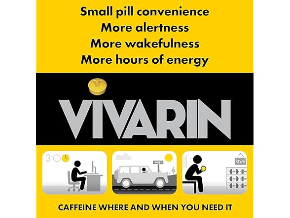 Vivarin Brand Alertness Aid, 40 Tablets (Pack 