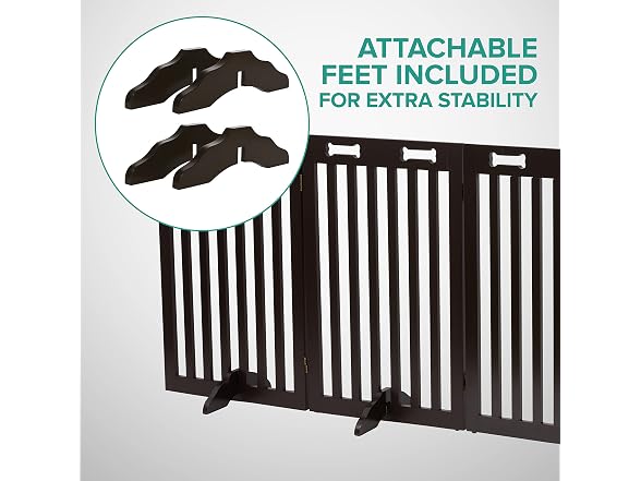 Arf Pets Arf Pets Freestanding Dog Gate with Door, 6 Panel