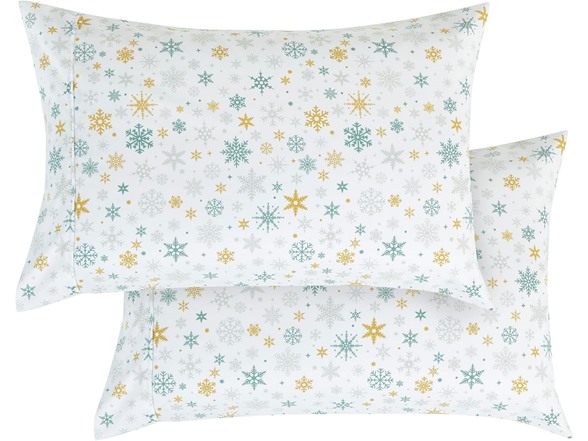 Elegant Comfort Snowflake Bed Sheets TwinXL