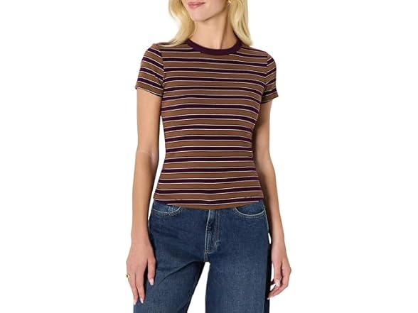 Burgundy Brown Stripe