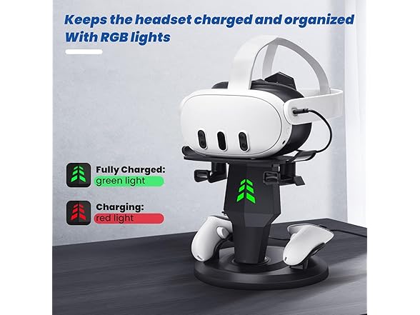 Lampelc VR Charging Dock for Meta Quest 3S/3/2
