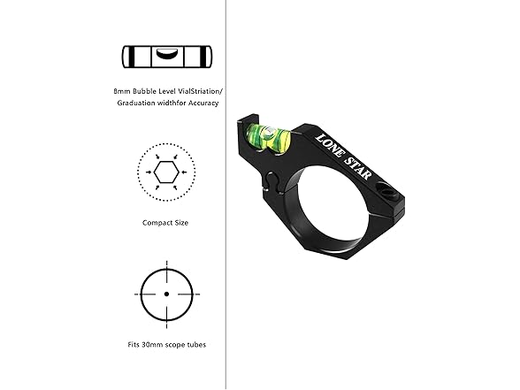 Generic  Lone Star Scope Bubble Level for Precis  