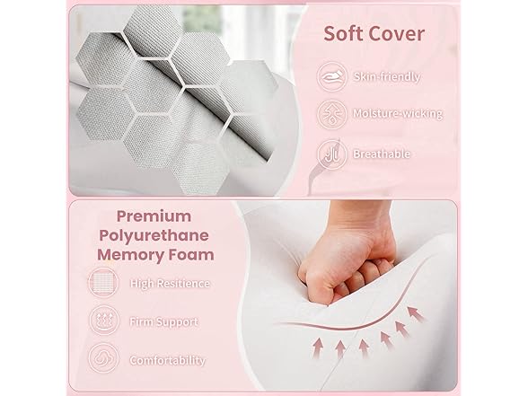 Memory Foam Ergonomic Wedge Pillow