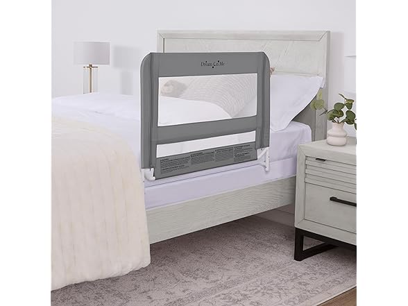 Dream On Me Lightweight Mesh Security Adjustable Bed Rail