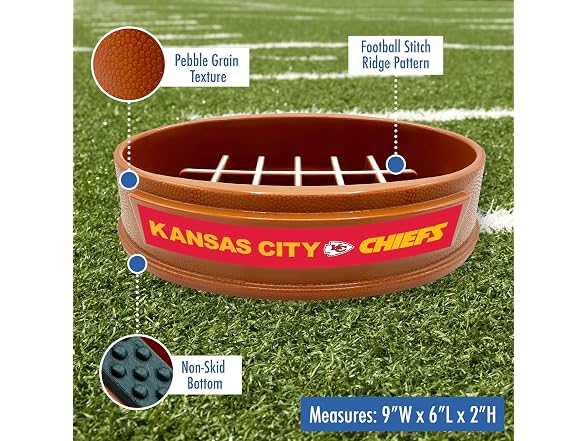 NFL Super-Bowl Kansas City Chiefs Slow Feeder