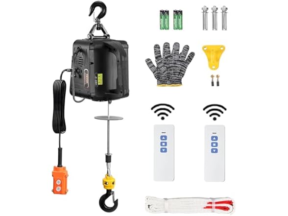 VEVOR 3-in-1 Electric Hoist Winch