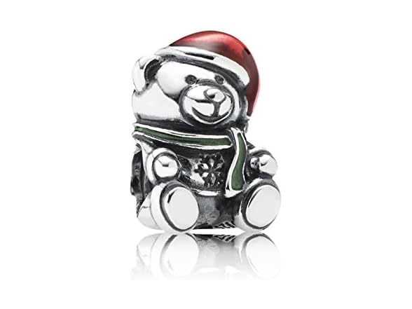 PANDORA 791391enmx Christmas Bear Charm (Open Box)