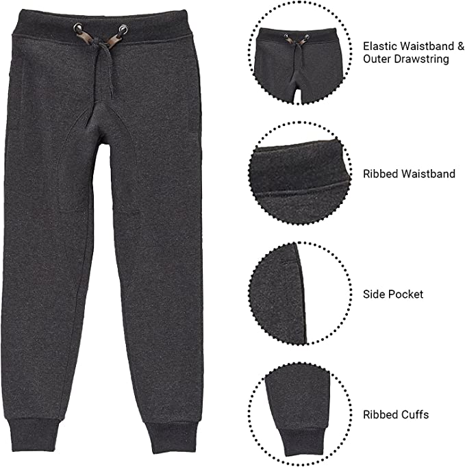 Boys Fleece-Lined Jogger Sweatpants - Gallery 22