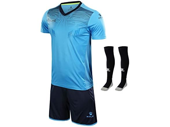 Kelme Men (L) Soccer Goalkeeper Jersey Short Kit