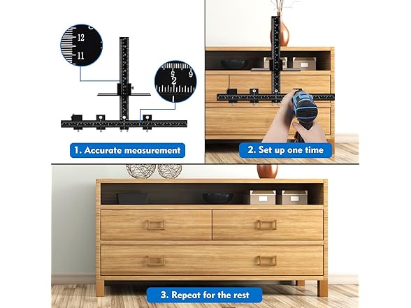 Aluminum Cabinet Hardware Jig, Punch Drill Guide