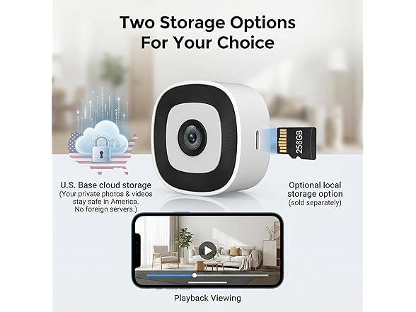 ELECCTV 4MP 2.5K Window Camera | 2.4 & 5GHz