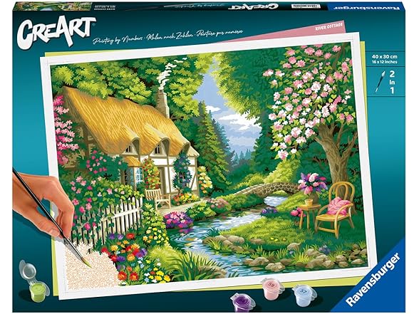 Ravensburger CreArt River Cottage Paint by Numbers