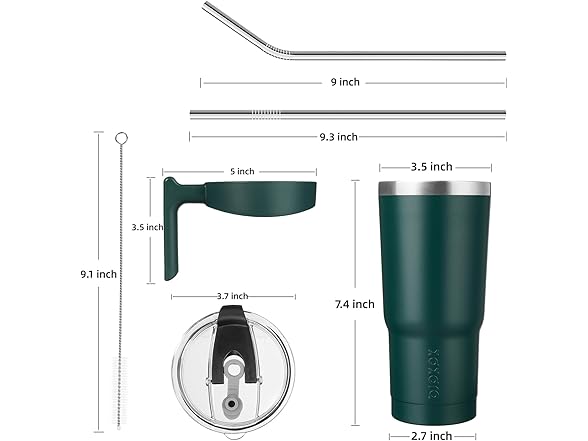 BJPKPK 20 oz Tumbler With Handle Stainless Steel