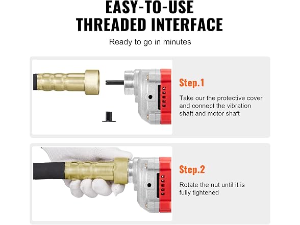 Handheld Concrete Vibrator, 800W Electric