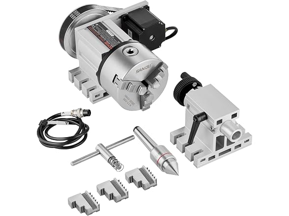 Dividing Head, K11-100mm 3-Jaw Chuck, CNC Router