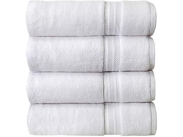 Bloom 4 Pack Towels Zero Twist Cotton