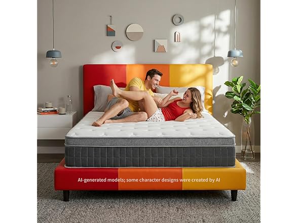 inight Full Luxury Euro-Top Hybrid Mattress, 14 Inch Medium Firm