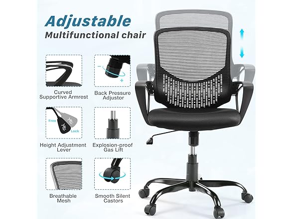 AFO Home Office Chair, Black