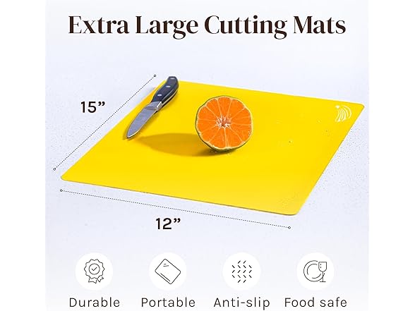 Flexible Cutting Boards 4pc Set
