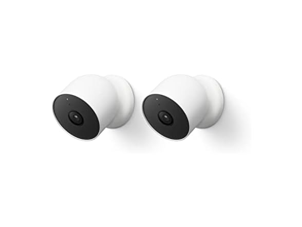 Google Nest Cam, Battery - Wireless, 1PK of 2 Units