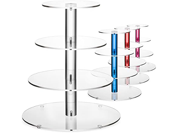 4-Tier Acrylic Cupcake Stand For 36 Cupcakes