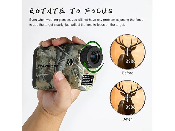 PEAKPULSE Hunting Range Finder | 1400 Yd
