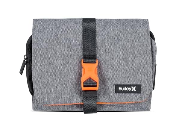 Hurley Men's Expandable Small Items Travel Dopp Kit: Your Choice