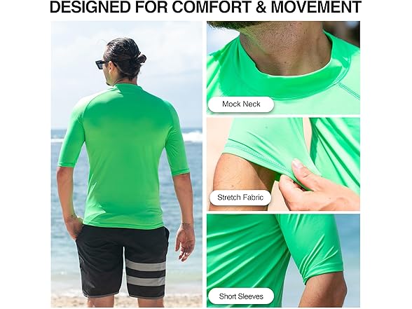 Kanu Surf Men Mercury Rashguard Men UPF 50+ Shirts